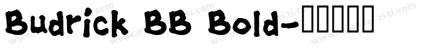 Budrick BB Bold字体转换
